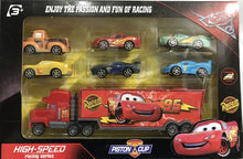 Load image into Gallery viewer, 7Pcs/set Cars Disney Pixar Cars 3 Lightning McQueen Mater Somkey Mack Uncle Truck 1:55 Diecast Car Model for Kids Christmas Gift
