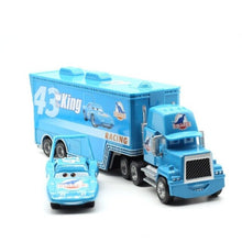 Load image into Gallery viewer, Disney Pixar Cars 2 3 Toy Lightning Mcqueen Jackson Storm Mack Uncletruck King 1:55 Diecast Metal Car Toy Children Birthday Gift