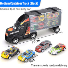 Load image into Gallery viewer, New Transport Car Container Carrier Big Truck Vehicles Toys With Mini Diecast Cars Model Toys For Children Boys Birthday Gifts