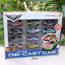 Load image into Gallery viewer, 5/10/20/48pcs Mini Alloy Car Model Diecasts Vehicle Toys Hot Plastic Wheels Box Pull Back Metal Auto Toy Car For Kids Boys Gifts