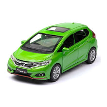 Load image into Gallery viewer, 1:32 Honda Fit Metal Toy Alloy Car Die Cast Toy Car Model Car Pull Back Children Toy Collectible Gift Free Shipping