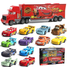 Load image into Gallery viewer, 7Pcs/set Cars Disney Pixar Cars 3 Lightning McQueen Mater Somkey Mack Uncle Truck 1:55 Diecast Car Model for Kids Christmas Gift
