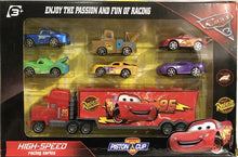 Load image into Gallery viewer, 7Pcs/set Cars Disney Pixar Cars 3 Lightning McQueen Mater Somkey Mack Uncle Truck 1:55 Diecast Car Model for Kids Christmas Gift
