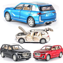 Load image into Gallery viewer, 1:24  BMW X7 Car Model Alloy Car Die Cast Toy Car Model Pull Back Children's Toy Collectibles Free Shipping
