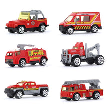 Load image into Gallery viewer, Coolplay 12pcs/set Mini Diecast Alloy Car 2in1 Model Engineering Toy Vehicles Carrier Truck with Ejection &amp; Carry Function Gifts
