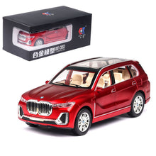 Load image into Gallery viewer, 1:24  BMW X7 Car Model Alloy Car Die Cast Toy Car Model Pull Back Children's Toy Collectibles Free Shipping
