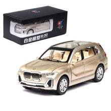 Load image into Gallery viewer, 1:24  BMW X7 Car Model Alloy Car Die Cast Toy Car Model Pull Back Children's Toy Collectibles Free Shipping
