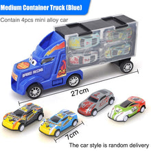 Load image into Gallery viewer, New Transport Car Container Carrier Big Truck Vehicles Toys With Mini Diecast Cars Model Toys For Children Boys Birthday Gifts

