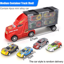 Load image into Gallery viewer, New Transport Car Container Carrier Big Truck Vehicles Toys With Mini Diecast Cars Model Toys For Children Boys Birthday Gifts
