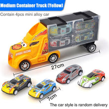 Load image into Gallery viewer, New Transport Car Container Carrier Big Truck Vehicles Toys With Mini Diecast Cars Model Toys For Children Boys Birthday Gifts
