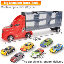 Load image into Gallery viewer, New Transport Car Container Carrier Big Truck Vehicles Toys With Mini Diecast Cars Model Toys For Children Boys Birthday Gifts
