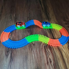 Load image into Gallery viewer, Miracle Glow Racing Track Set Flexible Tracks Toy 56/112/168pcs Race Track+1 or 2 or 3pcs Led Car with

